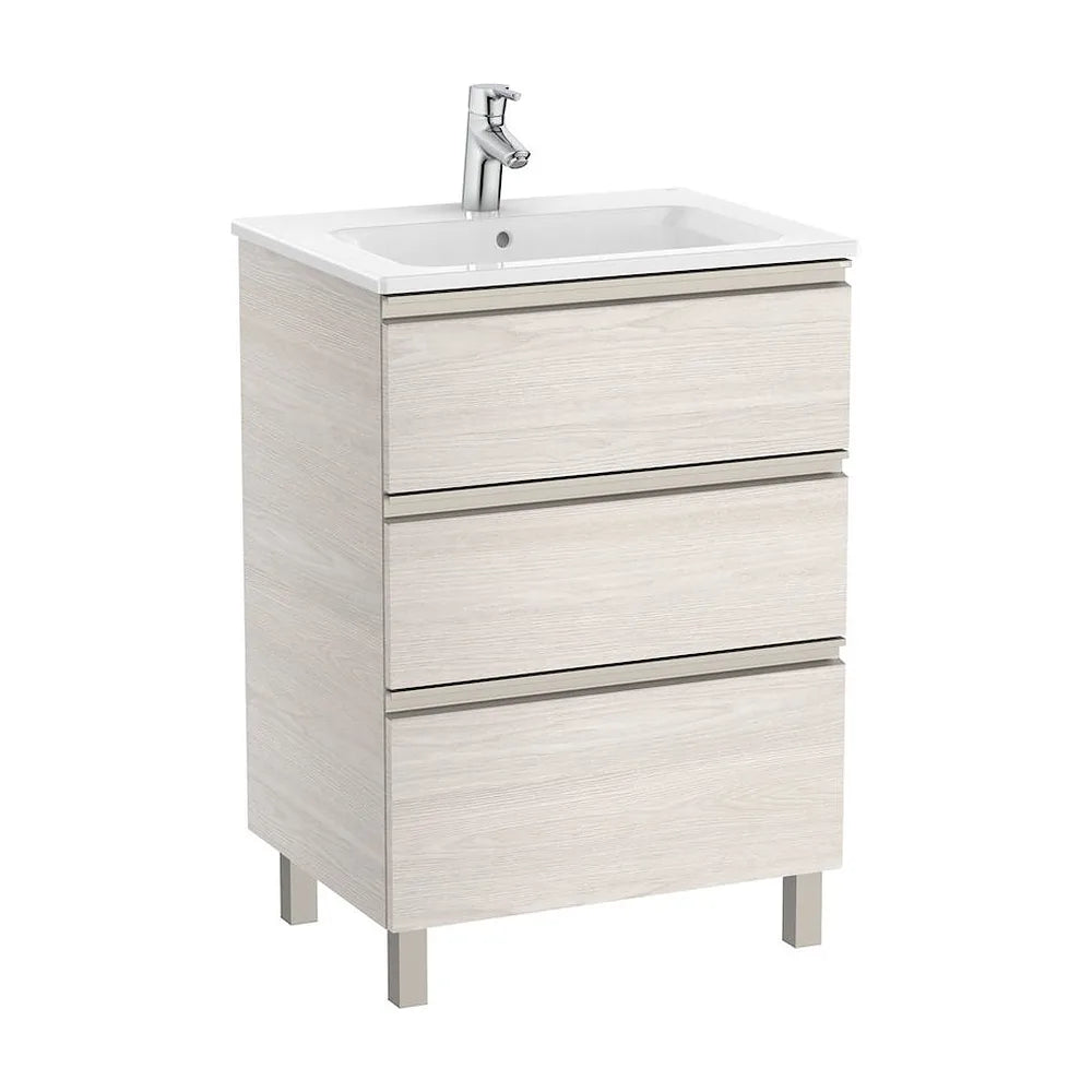 Mueble de Baño con Lavabo Central Unik de 60 cm Colección The Gap Fresno Roca - Vista 2