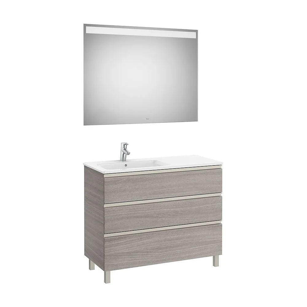 Conjunto de Baño con Lavabo Izquierdo de 100 cm Colección The Gap Roble Roca - Vista 2