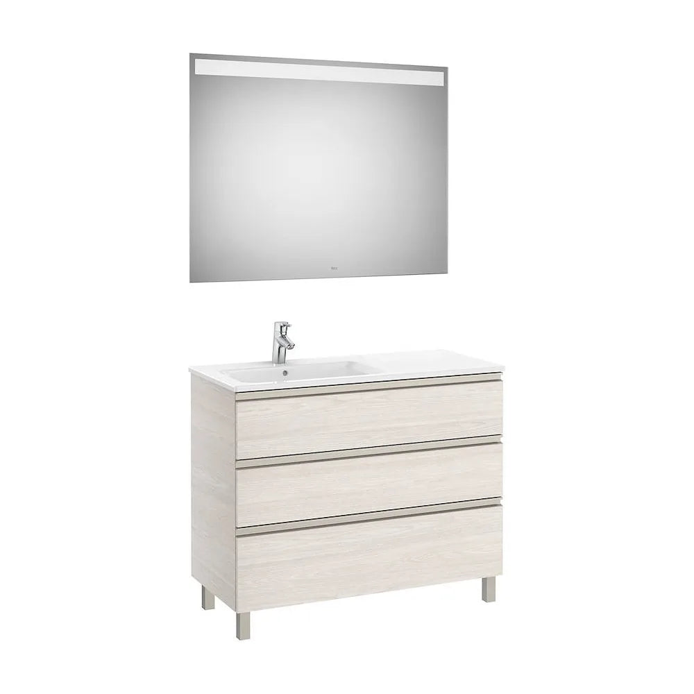 Conjunto de Baño con Lavabo Izquierdo de 100 cm Colección The Gap Fresno Roca - Vista 2