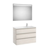 Ensemble de Salle de Bains Avec Bac À Droite Couleur Frêne de 100 cm Colección The Gap Roca