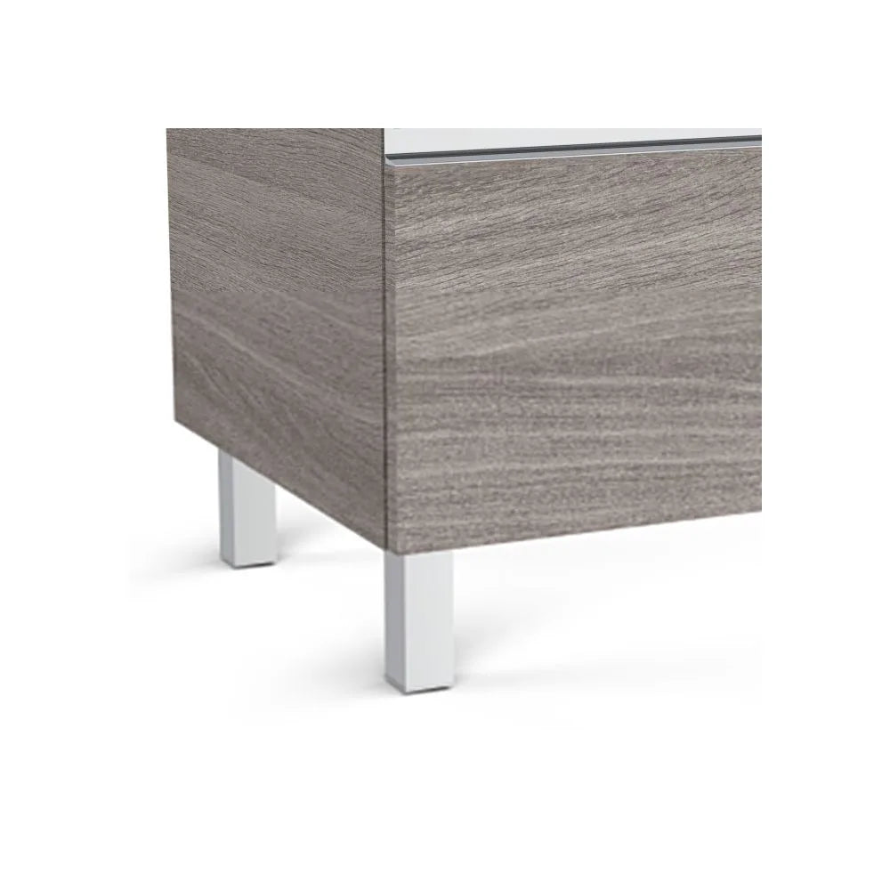 Conjunto de Baño con Lavabo Derecho de 80 cm Colección The Gap Blanco Brillo Roca - Vista 3