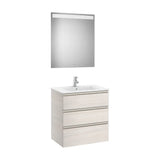 Conjunto de Baño with Basin Central de 70 cm Colección The Gap Fresno Roca