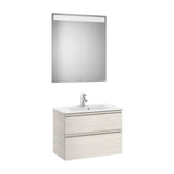 Conjunto de Baño Compacto with Basin Central de 70 cm Colección The Gap Fresno Roca