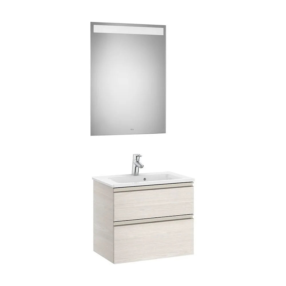 Conjunto de Baño Compacto con Lavabo Central de 60 cm Colección The Gap Fresno Roca - Vista 1