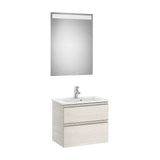 Conjunto para Casa de Banho Compacto Com Lavatório Central Cor de 60 cm Colección The Gap Fresno Roca