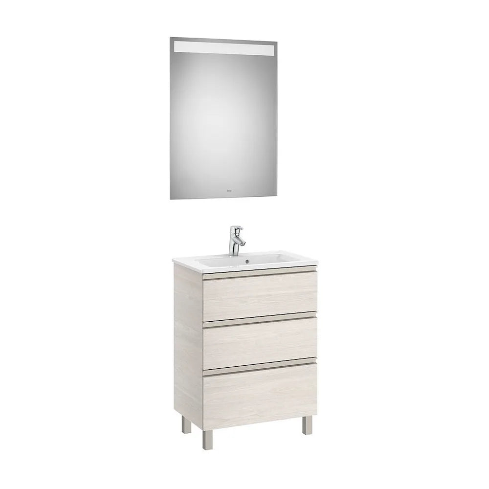 Conjunto de Baño Compacto con Lavabo Central de 60 cm Colección The Gap Fresno Roca - Vista 2