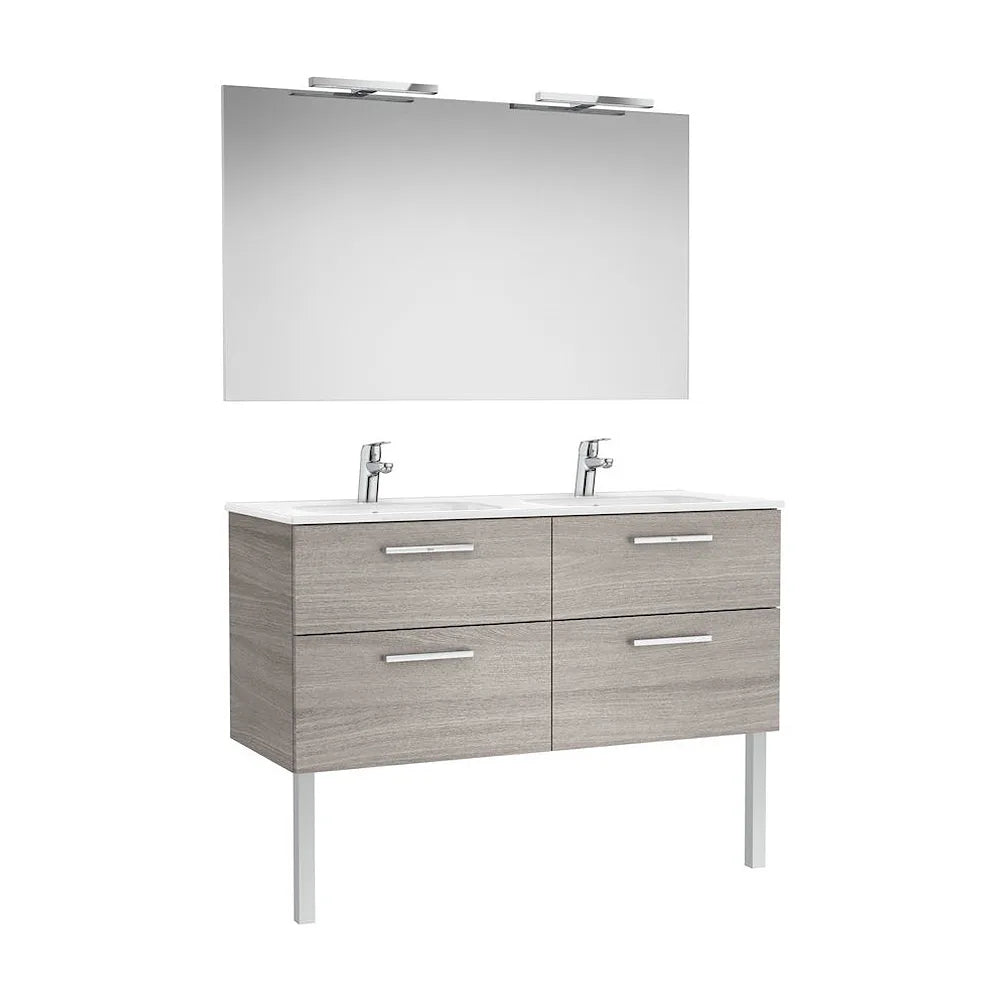 Conjunto de Baño Doble de 119 cm Colección Victoria Roble Roca - Vista 2