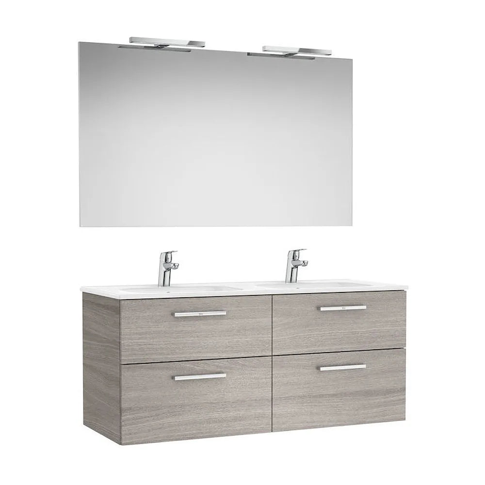 Conjunto de Baño Doble de 119 cm Colección Victoria Roble Roca - Vista 1