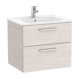 Mueble de Baño con Lavabo Central Victoria de 60 cm Colección Unik Fresno Roca