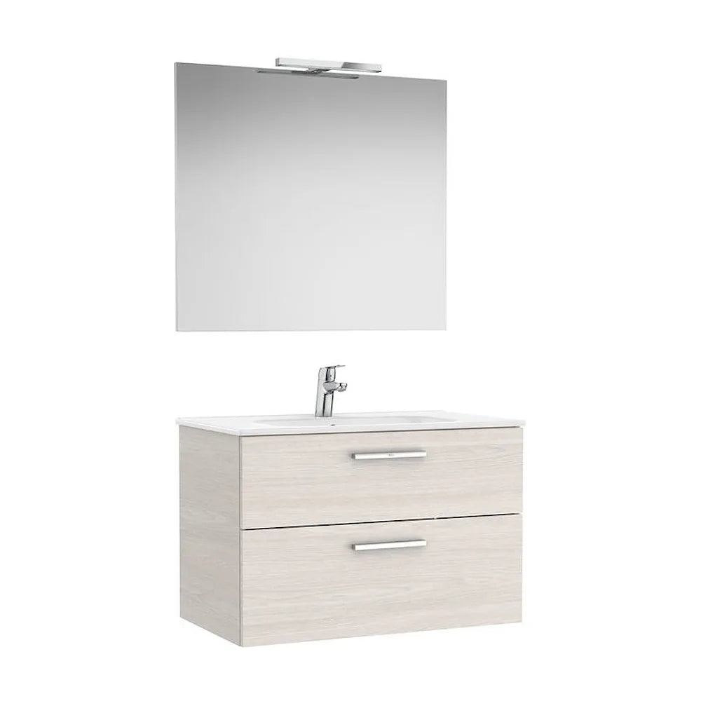 Conjunto de Baño de 2 Cajones de 80 cm Colección Victoria Fresno Roca - Vista 1