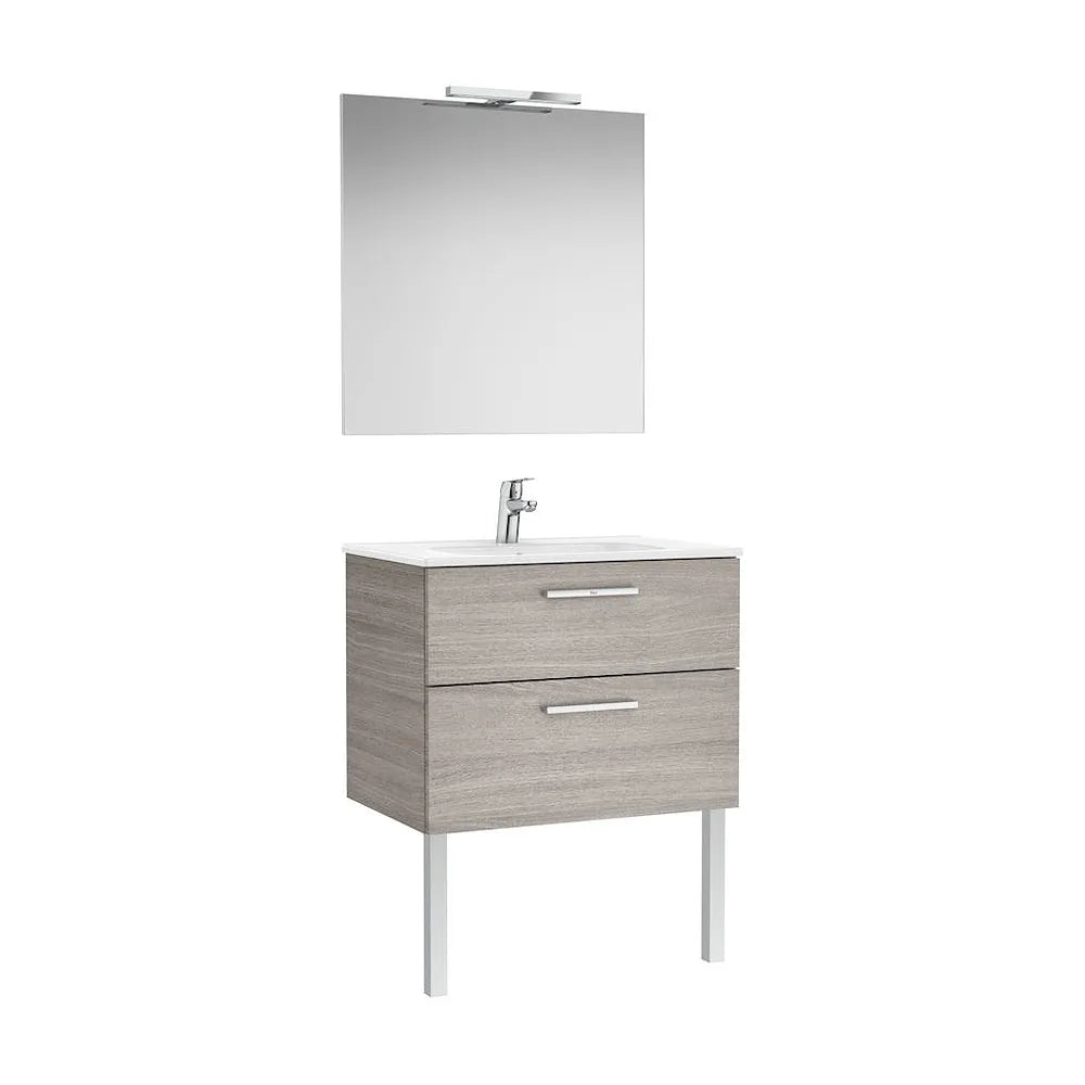 Conjunto de Baño Suspendido de 70 cm Colección Victoria Roble Roca - Vista 2