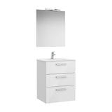 Conjunto de Baño Family de 60 cm Colección Victoria Gloss White Roca