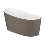 STONEX Oval Bathtub Roca Maui Round 150x70 cm Coffee and White