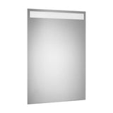 Espejo rectangular con luz LED superior 45x80 Eidos Roca