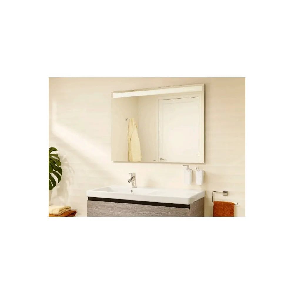 Espejo rectangular con luz LED superior 45x80 Eidos Roca - Vista 2