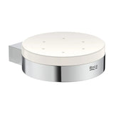 Jabonera de Pared para Baño de Metal Cromado Round Hotels Roca