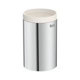 Vaso de encimera para baño de metal con un acabado en color cromado Hotels Round Roca