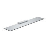 Glass and Metal Rectangular Shelf Round Hotels 60x12cm Roca