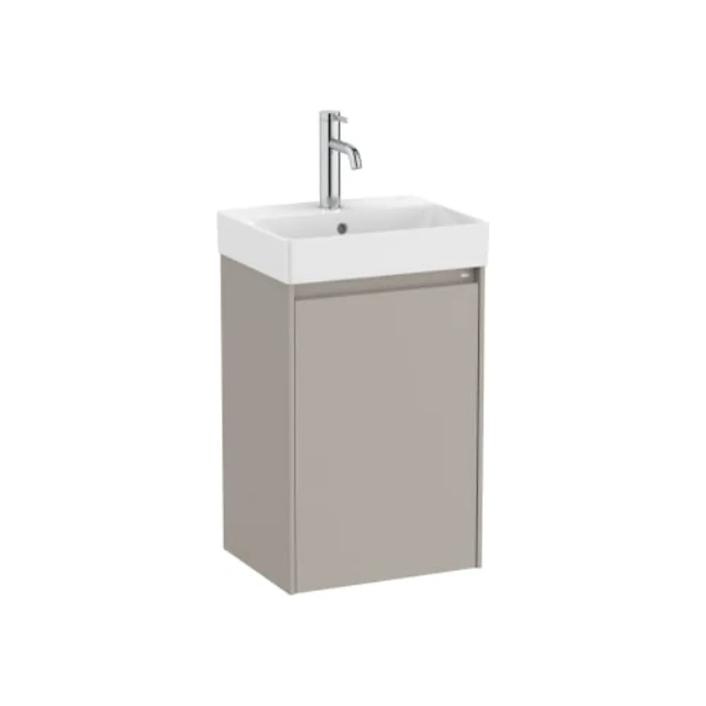 Mueble de baño con lavabo de 40 cm de ancho en color arena mate Unik Ella Ona Roca - Vista 1