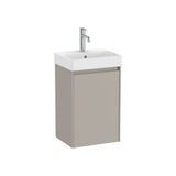 Mueble de baño con lavabo de 40 cm de ancho en color arena mate Unik Ella Ona Roca