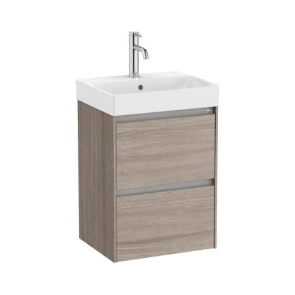 Mueble de Baño con Lavabo y 2 Cajones Olmo Oscuro Ella Ona de 45 cm Colección Unik Roca - Vista 1