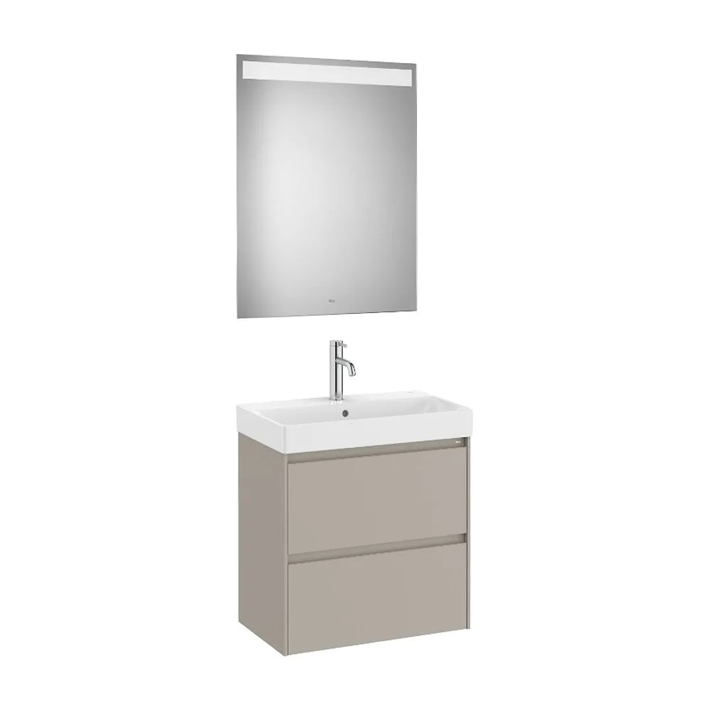 Conjunto de Baño con Lavabo Arena Mate Ella Ona de 60 cm Colección Unik Roca - Vista 1