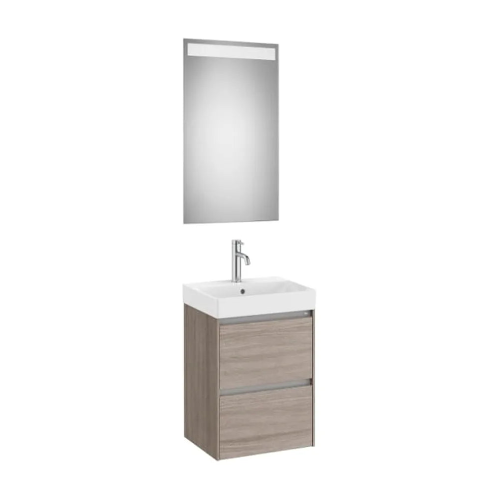 Conjunto de baño de 60 cm con un acabado en color olmo oscuro Unik Ella Ona Roca - Vista 1