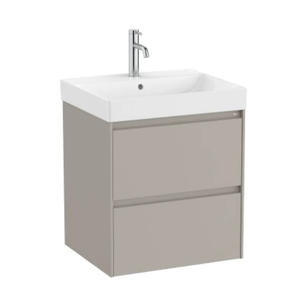 Mueble de Baño con Lavabo y 2 Cajones Arena Mate Ella Ona de 55 cm Colección Unik Roca - Vista 1