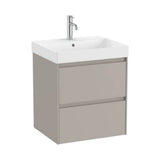 Bathroom Vanity Unit with Basin and 2 Drawers Arena Mate Ella Ona de 60 cm Colección Unik Roca