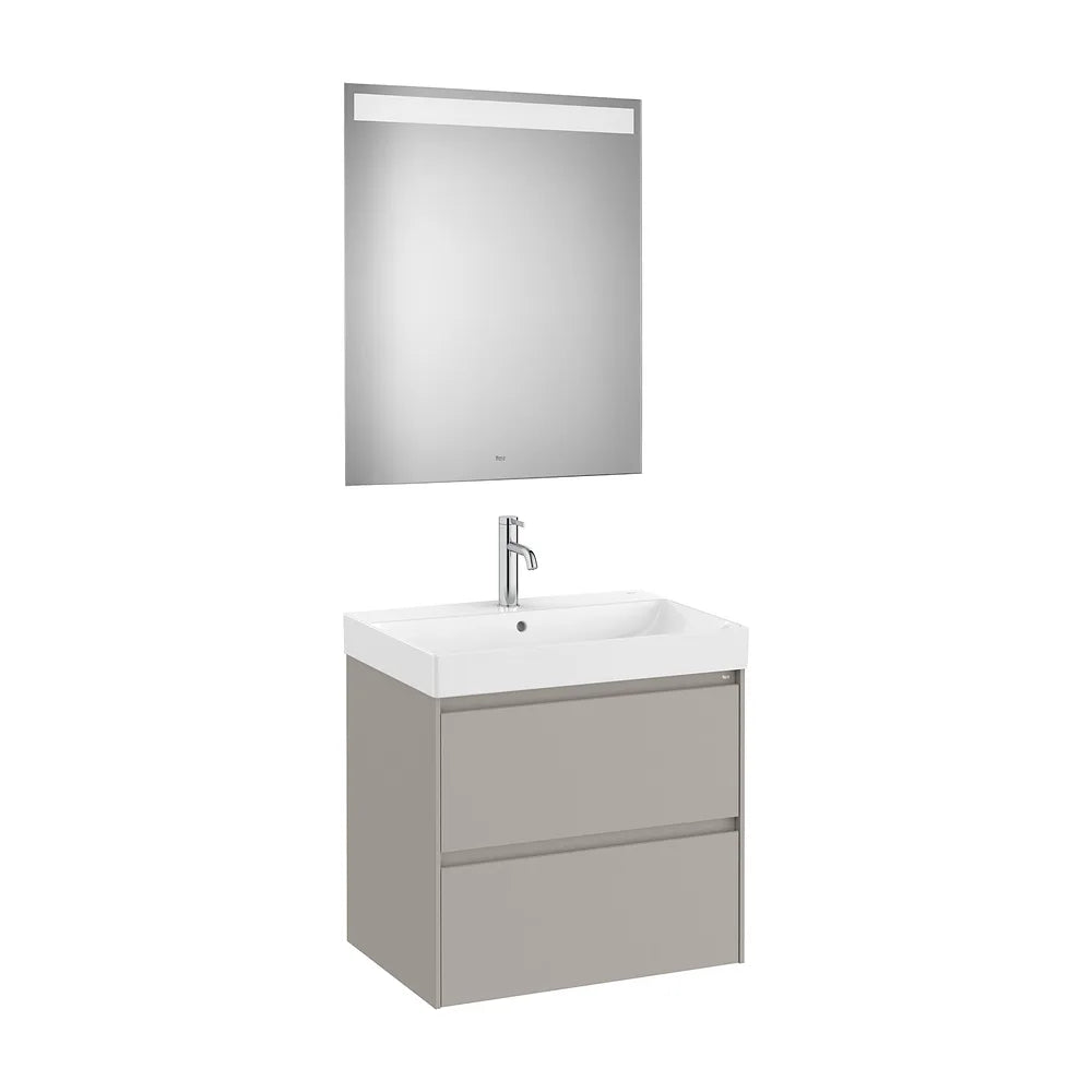 Conjunto de Baño con Lavabo Arena Mate Ella Ona de 65 cm Colección Unik Roca - Vista 1