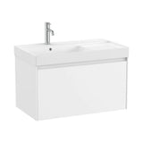 Bathroom Vanity Unit with Basin y 1 Cajón Ona de 80 cm Colección Unik White Mate Roca
