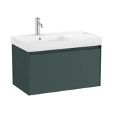 Bathroom Vanity Unit with Basin y 1 Cajón Verde Montaña Ona de 80 cm Colección Unik Roca
