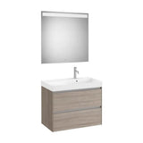 Conjunto de Baño a Derecha Olmo Oscuro Ona de 80 cm Colección Unik Roca