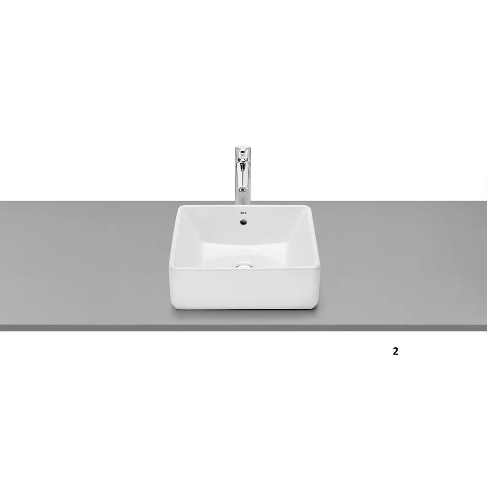 Conjunto de Baño de Mueble y 2 Cajones para Lavabo a la Izquierda y Espejo Verde Montaña de 80 cm Colección Ona Roca - Vista 4