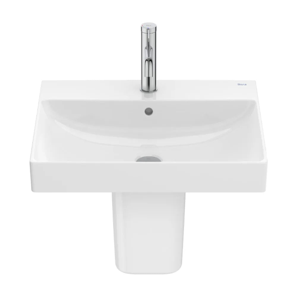 Lavabo de Porcelana con Semipedestal Ona 55 cm Blanco Roca - Vista 1