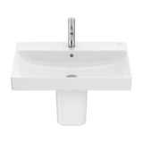 Lavatório de Porcelana Com Semi-pedestal Branco Ona 65x46cm Roca