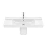 Lavabo Mural de Porcelana con Semipedestal Ona 100 cm White Roca