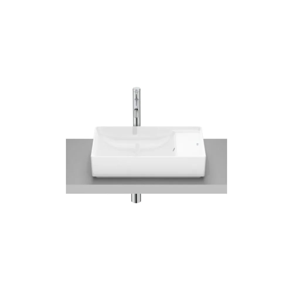 Lavabo Rectangular Sobre Encimera Ona 55 cm Blanco Roca - Vista 1