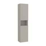 Mueble auxiliar de 40 cm de ancho con repisa abierta en color gris arena Delta Ona Roca