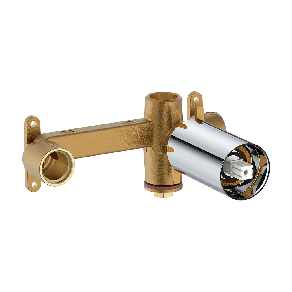 Grifo monocomando para lavabo empotrable y con acabado de color cromado Ona Roca - Vista 2