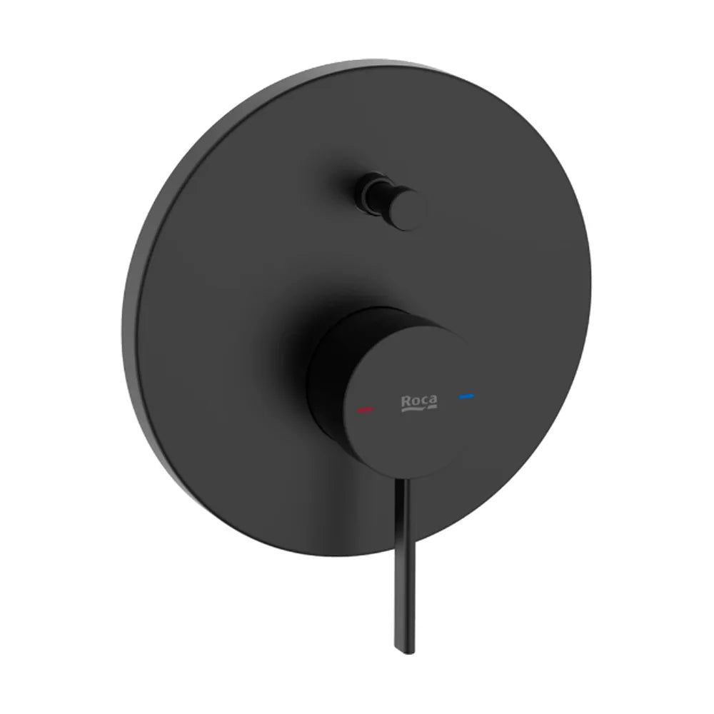 Mezclador para baño-ducha empotrable de 16cm de diámetro color negro mate Ona Roca - Vista 1