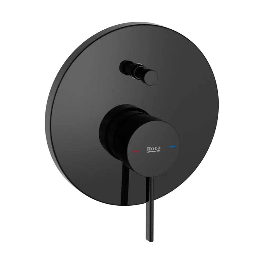 Mezclador para baño-ducha empotrable de 16cm de diámetro color negro titanio Ona Roca - Vista 1