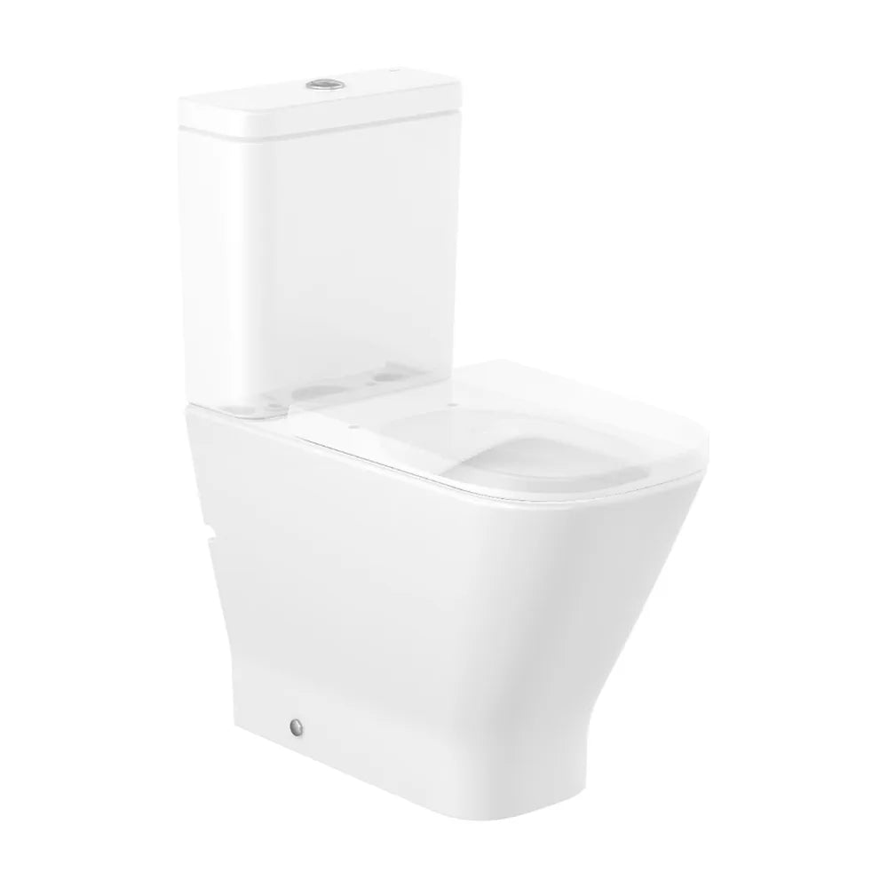 Taza para tanque bajo a pared altura confort y salida dual Rimless The Gap Square Roca - Vista 1
