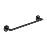 Toallero de pared de metal con diseño recto en acabado color negro Hotels Round Roca