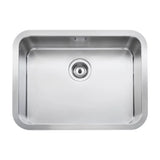Fregadero de bajo encimera de acero inoxidable con una cubeta de 61 cm Berlin Roca