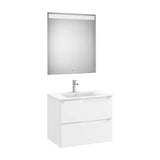 Conjunto lavatório centrado de 70 cm branco-mate Aleyda Roca