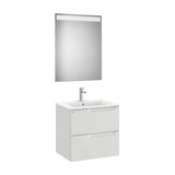 Centered Washbasin Set Stone Grey Aleyda 60 cm Roca