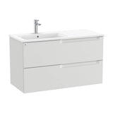 Bathroom Vanity Unit with Basin a Izquierda Gris Piedra Aleyda de 100 cm Colección Unik Roca