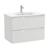Bathroom Vanity Unit with Basin Centrado Gris Piedra de 80 cm Colección Aleyda Roca