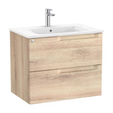Bathroom Vanity Unit with Basin Centrado Madera de 70 cm Colección Aleyda Beige Roca